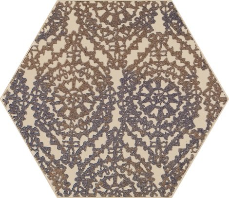 Декор Glitter Mood Blue Heksagon Inserto A 17,1x19,8