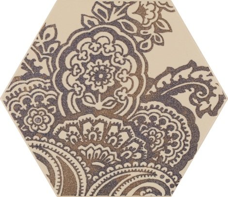 Декор Glitter Mood Blue Heksagon Inserto B 17,1x19,8