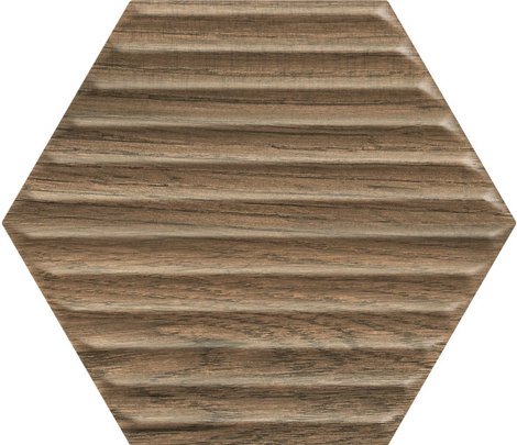 Плитка Serene Brown Heksagon Struktura 17,1x19,8 фото 1
