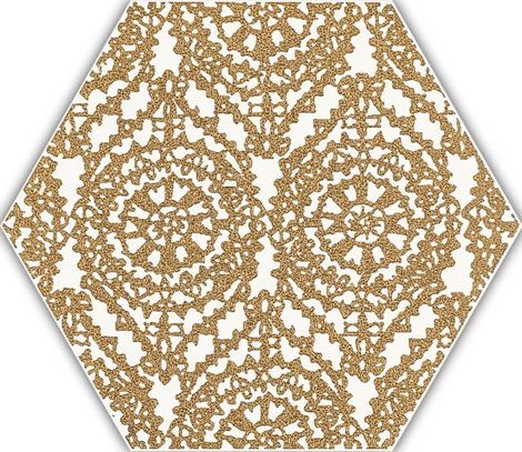 Декор Shiny Lines Gold Heksagon Inserto A 17,1x19,8