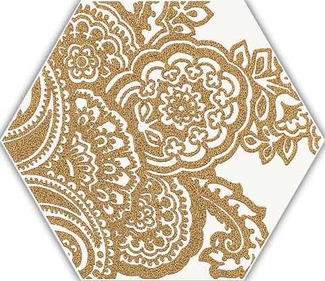 Декор Shiny Lines Gold Heksagon Inserto B 17,1x19,8