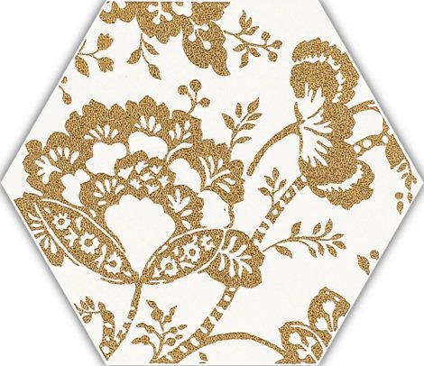Декор Shiny Lines Gold Heksagon Inserto C 17,1x19,8