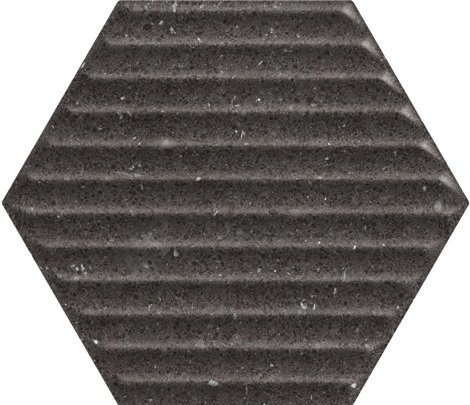 Плитка Space Dust Nero Heksagon Struktura B 17,1x19,8