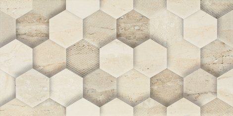 Плитка Sunlight Stone Beige Dekor Geometryk 30x60 фото 1
