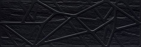 Плитка Titanium Nero Kratka Struktura 25x75