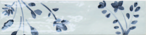 Керамогранит Harmony Aqua Anthracite Decor 6x24,6 фото 1