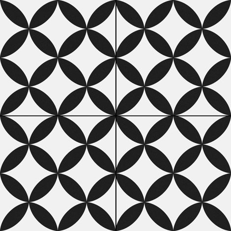 Керамогранит Circle Black Pre. 45x45 фото 1