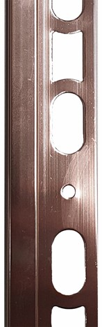 Декоративный профиль Proangle Q металлический Медь глянцевый алюминий полированный 1x270