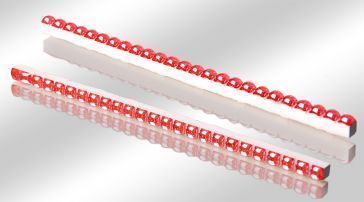 Декоративный элемент Бусинки красные люстрированные 0,7x25