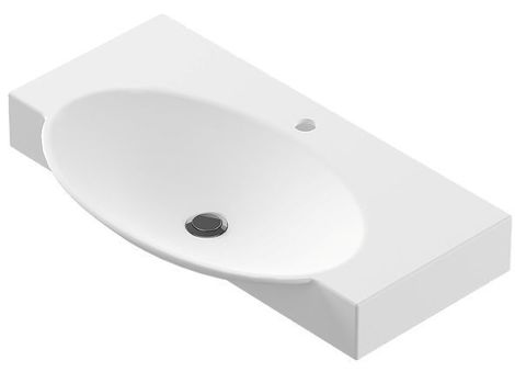 Sanita Luxe Infinity 75 (Signo) Раковина подвесная с кронштейнами и полотенцедержателем фото 1