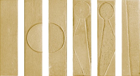 Керамогранит Koine Alphabet Ocra 4,5x18,6