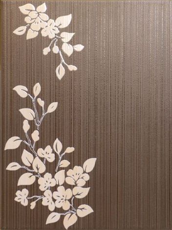 Декор Доминикана коричневый 33x44