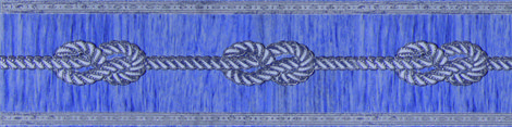Бордюр Регата широкий синий 11x44 732