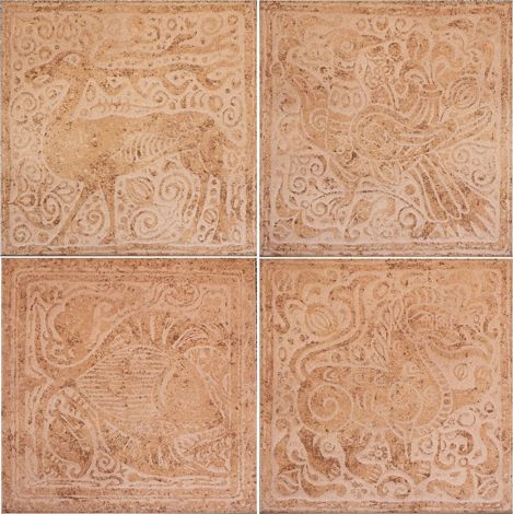 Плитка Родос бежевая декоративная 33x33