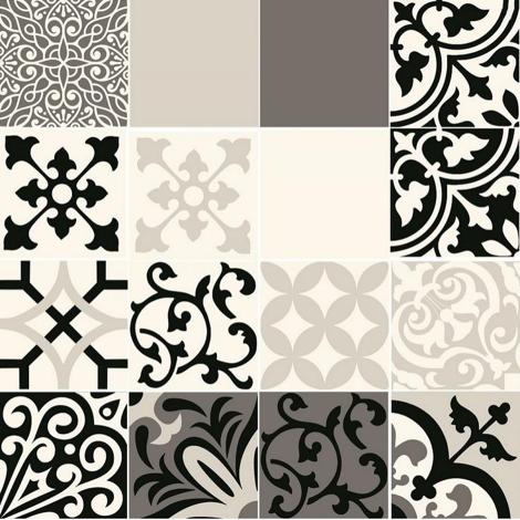 Панно Beat of White 16-elementowy Patch A декор 59,8x59,8