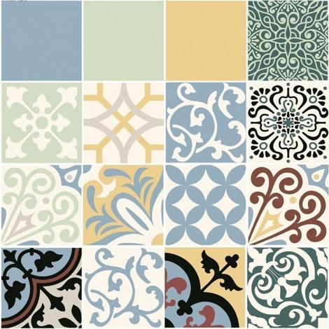 Панно Beat of White 16-elementowy Patch B декор 59,8x59,8
