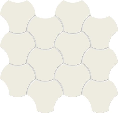 Мозаика Cielo e Terra Bianco Mozaika Up Down 1 MAT 6 mm