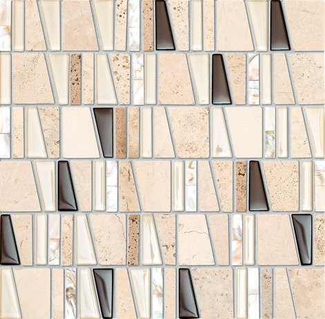 Мозаика Drops stone beige