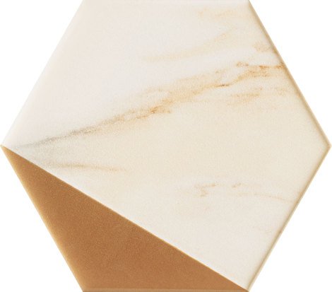 Декор Flare Dekor gold hex 11x12,5