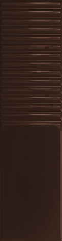 Плитка Groove brown gloss 2 STR 7,8x29,8