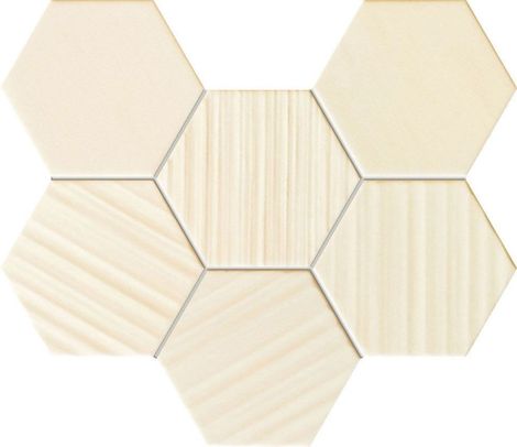 Декор Horizon Мозаика hex ivory 22,1x28,9