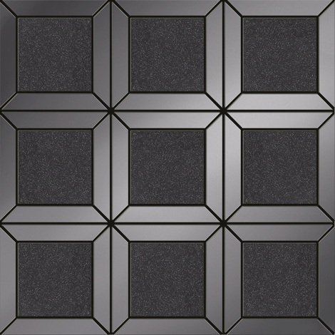 Мозаика Lucid square black