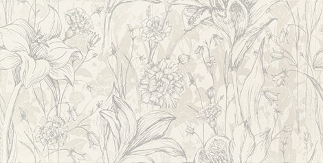 Плитка Melia white flower 30,8x60,8