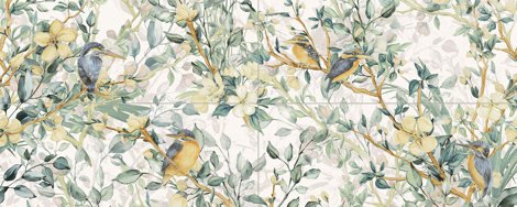 Панно Perla Birds (из 4-з плиток) 59,8x149,8