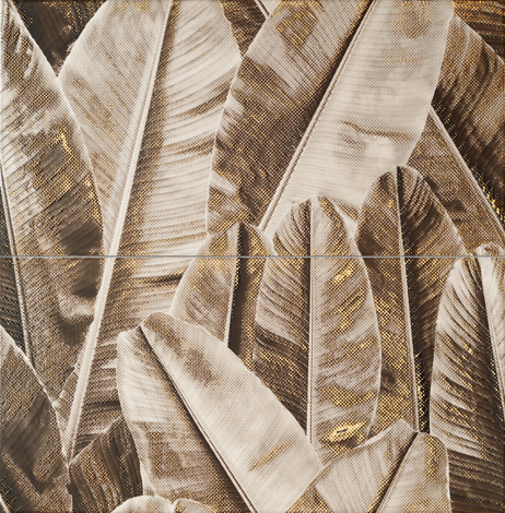 Панно Pietra Aurea Dekor 2-elementowy leaves 60,8x61,8