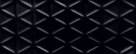 Плитка Senza geo black STR 29,8x74,8