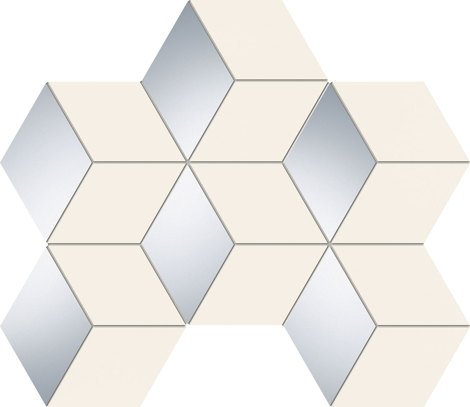 Мозаика Senza white hex