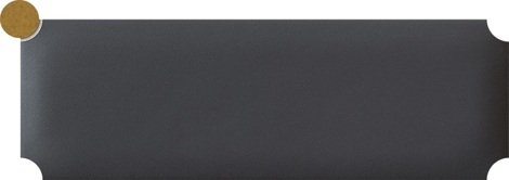 Декор Sophisticated Dekor brick black 7,8x23,7