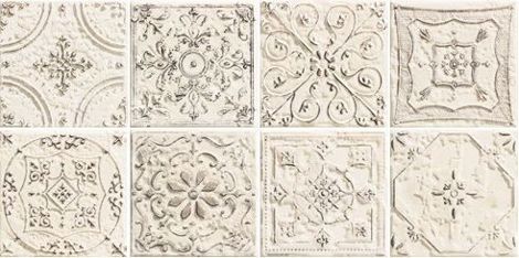 Декор Tinta white (микс из 8-ми рисунков) 14,8x14,8 фото 1