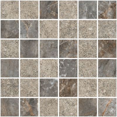 Мозаика Marble-Stone Тауп Матовый-Лаппато Ректификат 5х5 фото 1