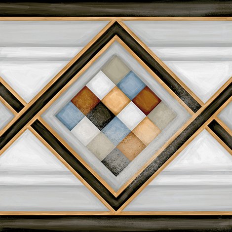 Декор Vodevil Pombo-2 Multicolor 20x20