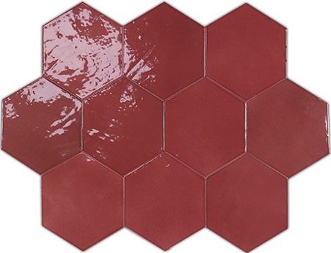 Плитка Zellige Hexa Wine 10,8x12,4