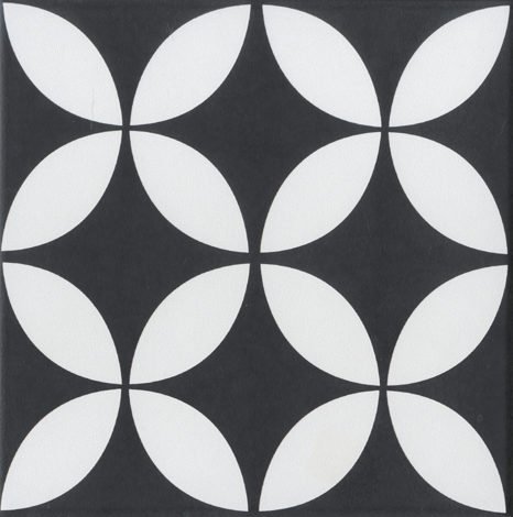 Керамогранит Stamp Black matte 20x20 фото 1